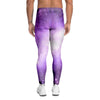 Abstract Purple Galaxy Space Men's Leggings-grizzshop