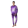 Abstract Purple Galaxy Space Men's Pajamas-grizzshop