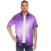 Abstract Purple Galaxy Space Men's Short Sleeve Shirt-grizzshop