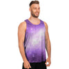 Abstract Purple Galaxy Space Men's Tank Tops-grizzshop