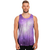 Abstract Purple Galaxy Space Men's Tank Tops-grizzshop