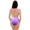 Abstract Purple Galaxy Space One Piece Swimsuite-grizzshop