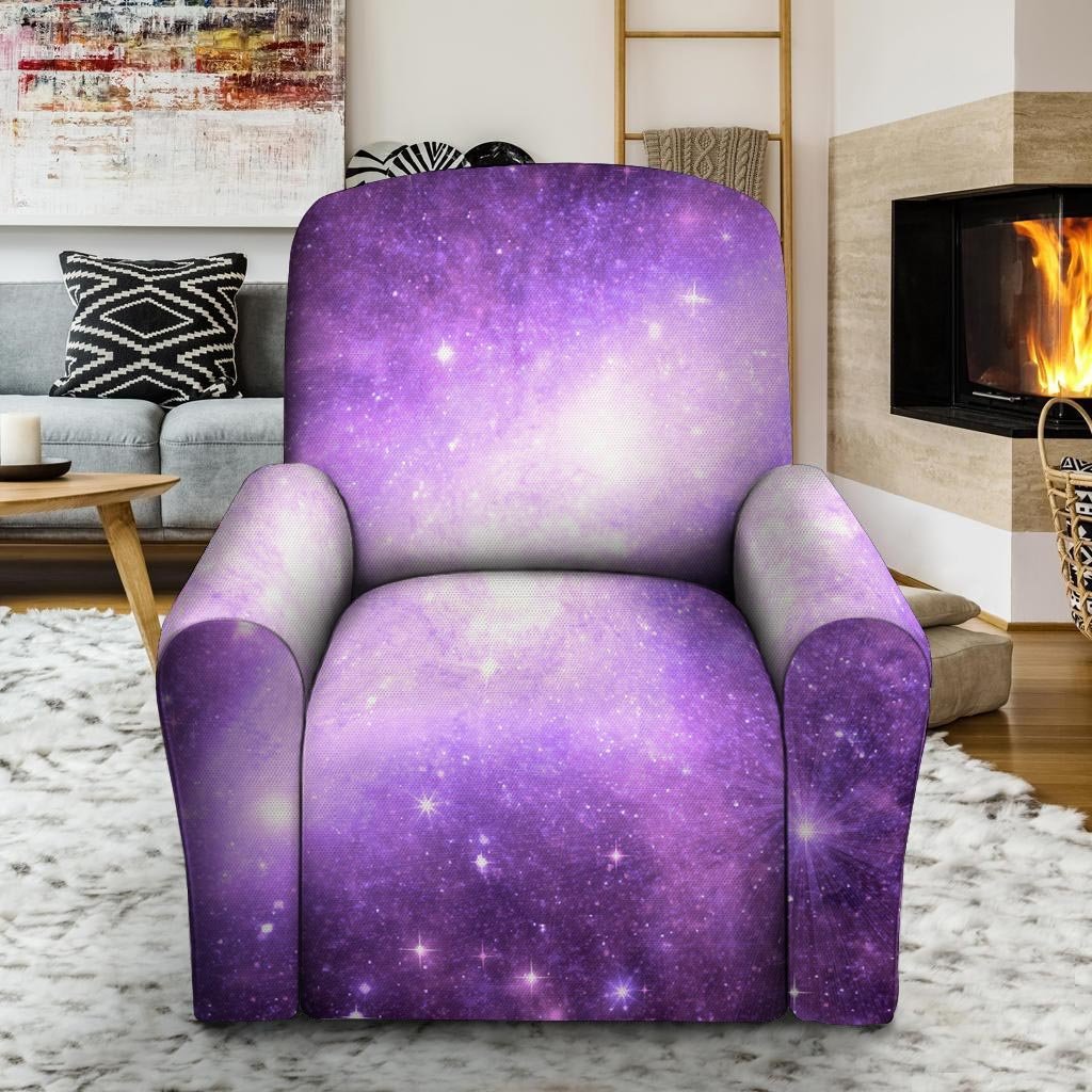 Abstract Purple Galaxy Space Recliner Cover-grizzshop