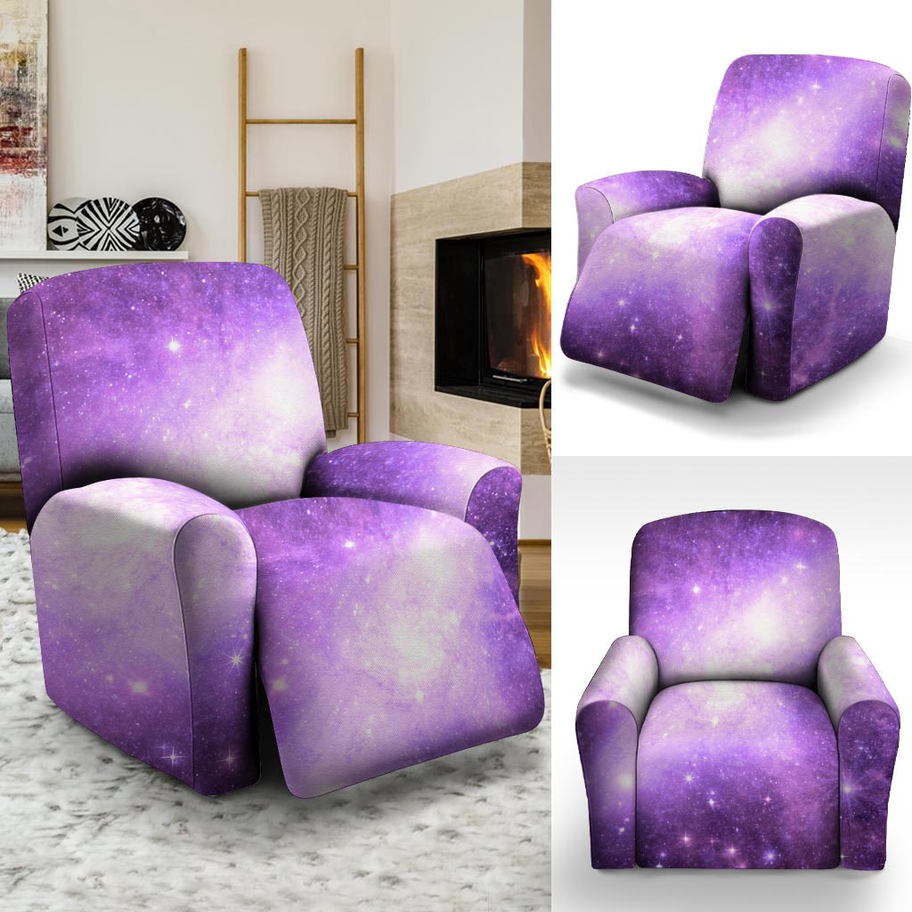 Abstract Purple Galaxy Space Recliner Cover-grizzshop