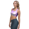 Abstract Purple Galaxy Space Sports Bra-grizzshop