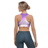 Abstract Purple Galaxy Space Sports Bra-grizzshop