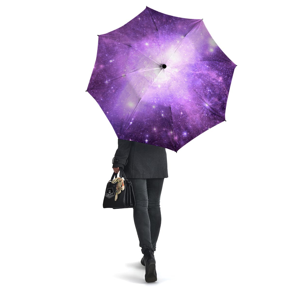 Abstract Purple Galaxy Space Umbrella-grizzshop