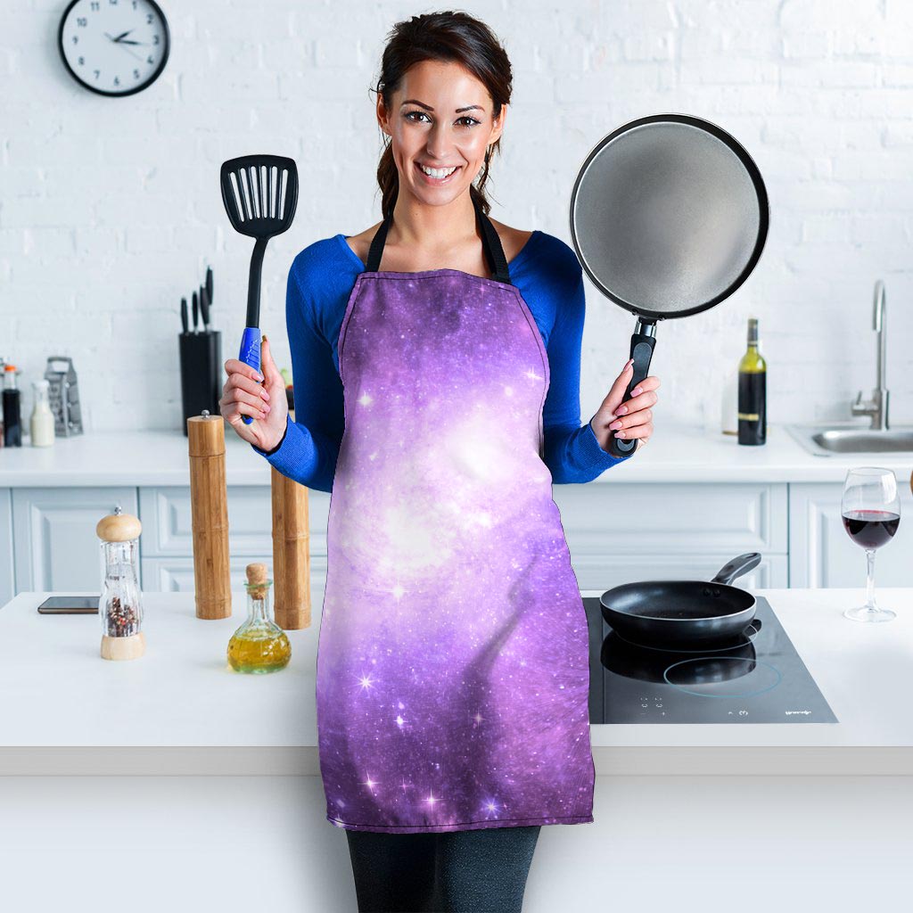 Abstract Purple Galaxy Space Women's Apron-grizzshop