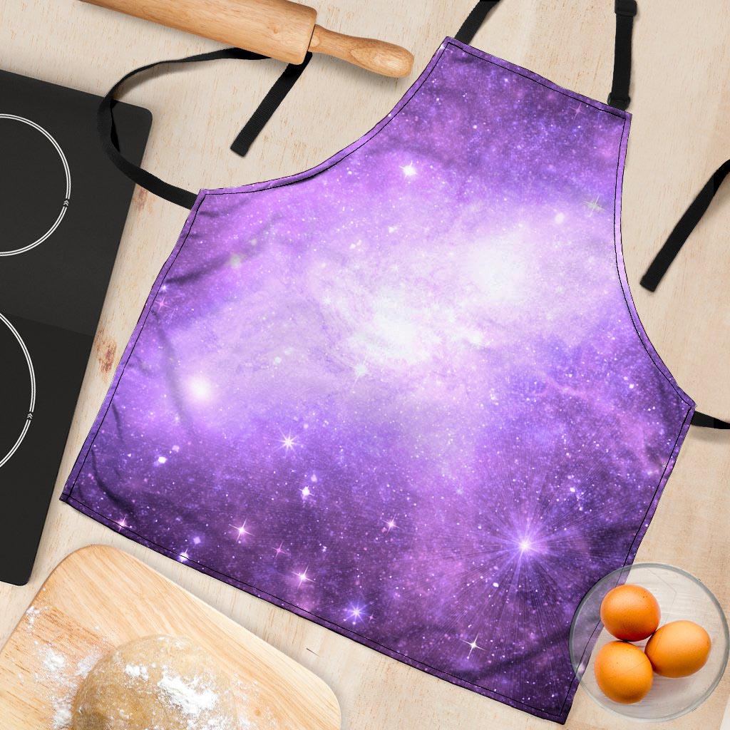 Abstract Purple Galaxy Space Women's Apron-grizzshop