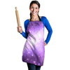 Abstract Purple Galaxy Space Women's Apron-grizzshop