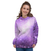 Abstract Purple Galaxy Space Women's Hoodie-grizzshop