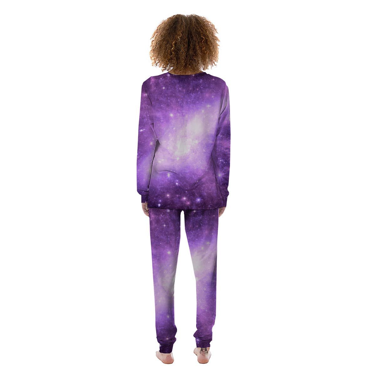 Abstract Purple Galaxy Space Women's Pajamas-grizzshop