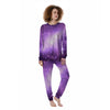 Abstract Purple Galaxy Space Women's Pajamas-grizzshop