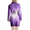 Abstract Purple Galaxy Space Women's Robe-grizzshop