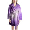 Abstract Purple Galaxy Space Women's Robe-grizzshop