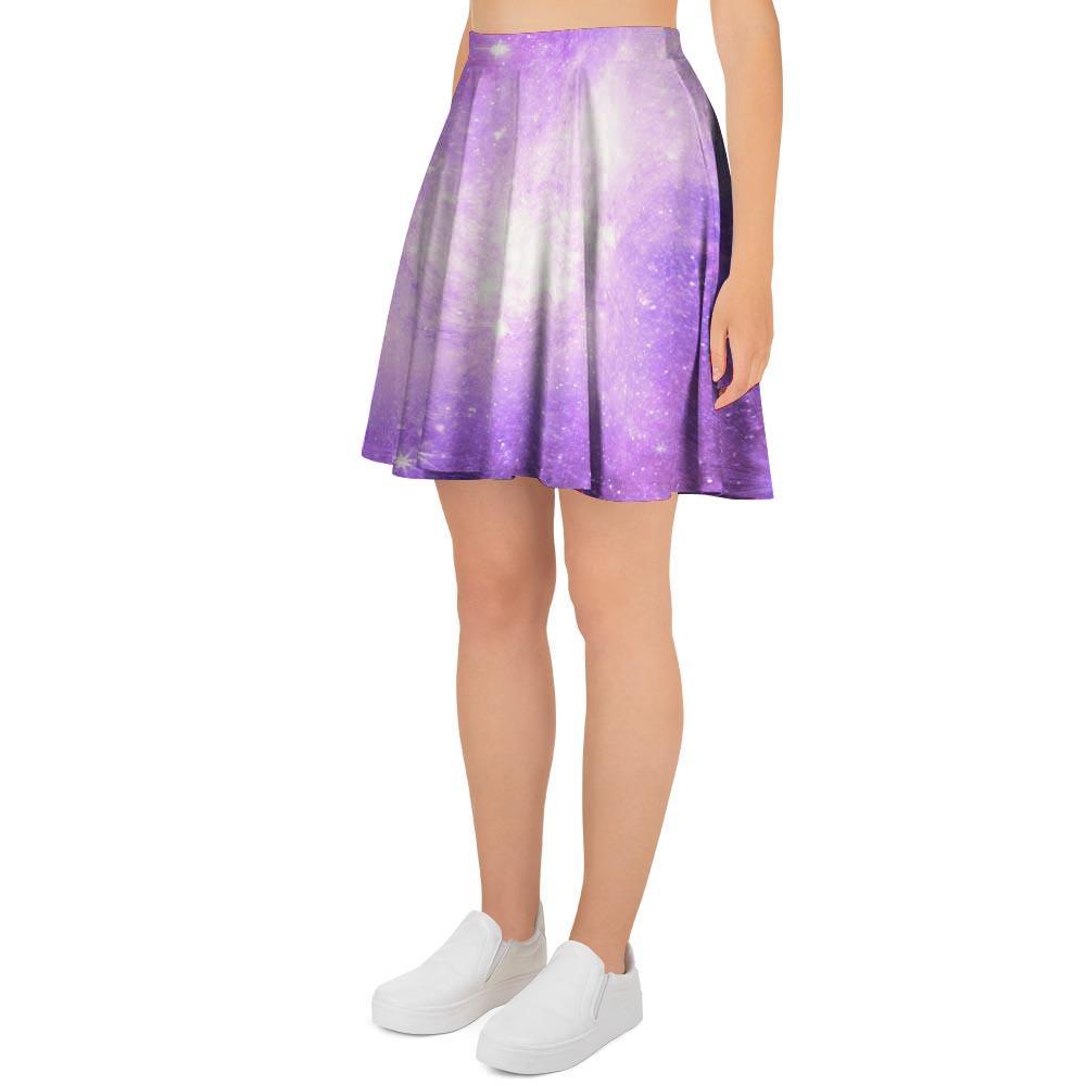 Abstract Purple Galaxy Space Women's Skirt-grizzshop