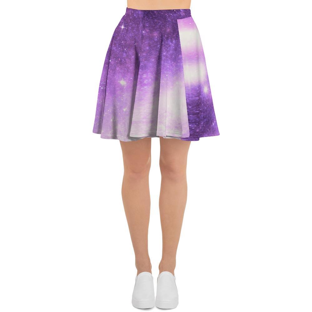 Abstract Purple Galaxy Space Women's Skirt-grizzshop