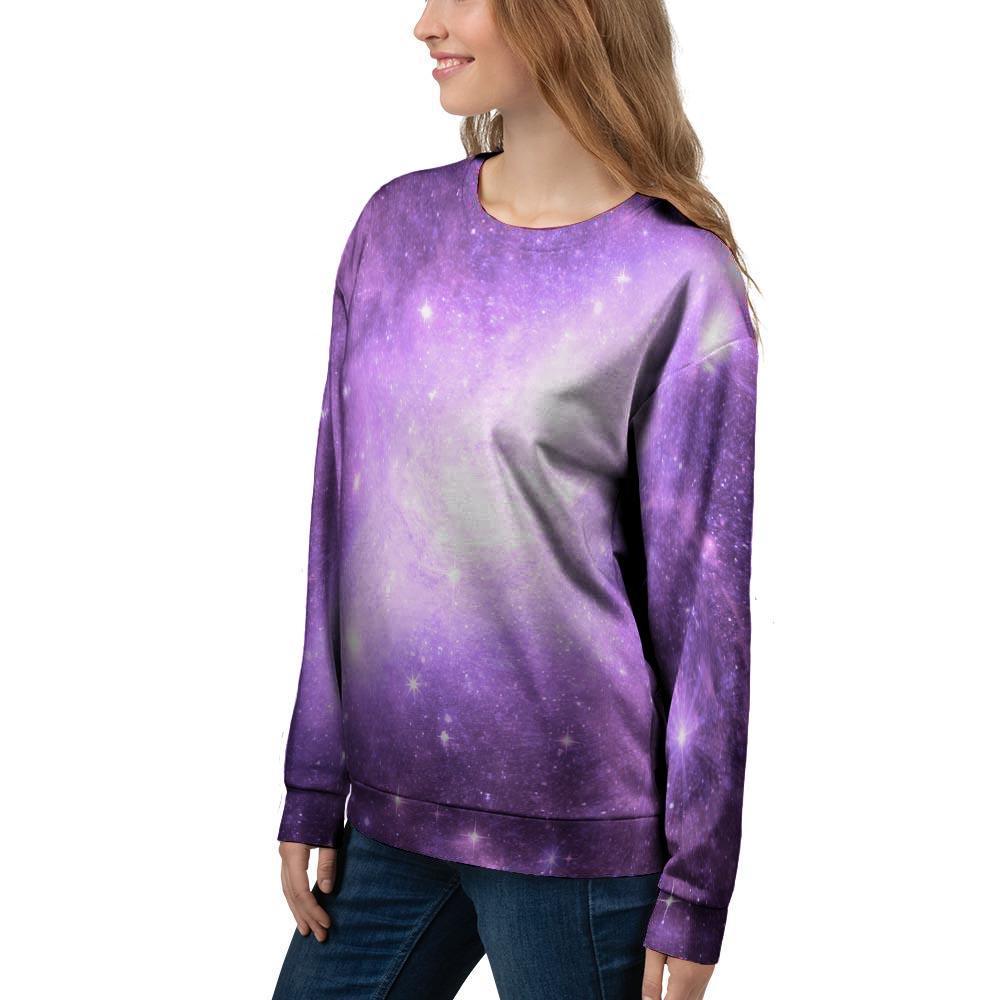 Abstract Purple Galaxy Space Women's Sweatshirt-grizzshop