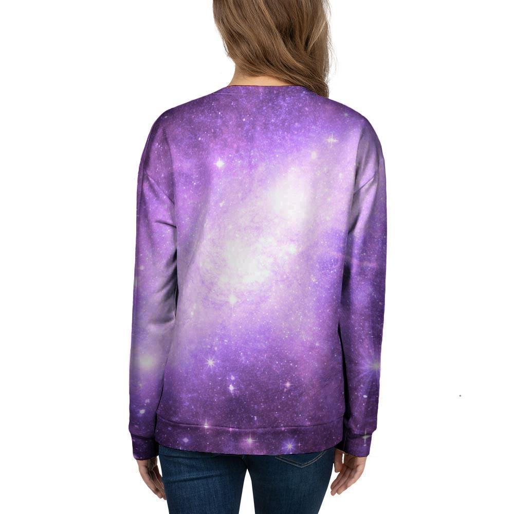 Abstract Purple Galaxy Space Women's Sweatshirt-grizzshop