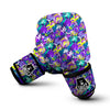 Abstract Purple Graffiti Print Pattern Boxing Gloves-grizzshop