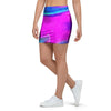 Abstract Purple Iridescent Mini Skirt-grizzshop