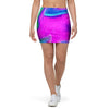 Abstract Purple Iridescent Mini Skirt-grizzshop