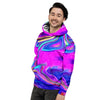 Abstract Purple Men's Hoodie-grizzshop