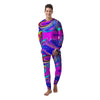 Abstract Purple Men's Pajamas-grizzshop