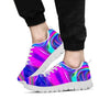 Abstract Purple Men's Sneakers-grizzshop