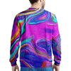 Abstract Purple Men's Sweatshirt-grizzshop