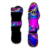 Abstract Purple Muay Thai Shin Guard-grizzshop