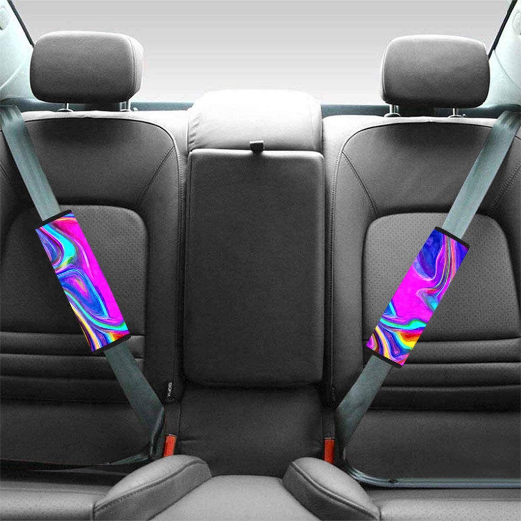 Abstract Purple Seat Belt Cover-grizzshop