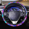 Abstract Purple Steering Wheel Cover-grizzshop