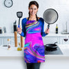 Abstract Purple Women's Apron-grizzshop