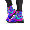 Abstract Purple Women's Boots-grizzshop