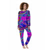 Abstract Purple Women's Pajamas-grizzshop