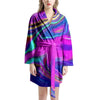 Abstract Purple Women's Robe-grizzshop