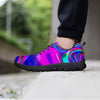 Abstract Purple Women's Sneakers-grizzshop