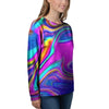 Abstract Purple Women's Sweatshirt-grizzshop