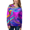 Abstract Purple Women's Sweatshirt-grizzshop