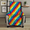 Abstract Rainbow Peace Signs And LGBT Print Pattern Armchair Protector-grizzshop