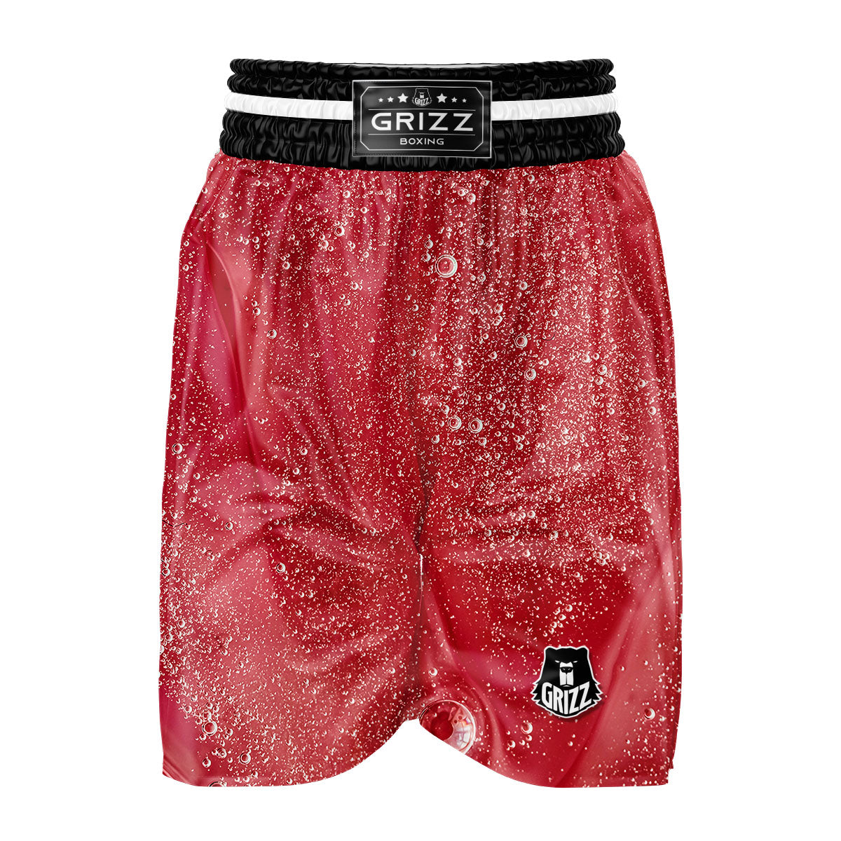Abstract Red Liquid Boxing Shorts-grizzshop