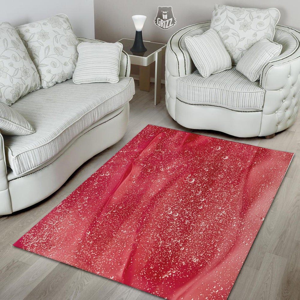 Abstract Red Liquid Floor Mat-grizzshop