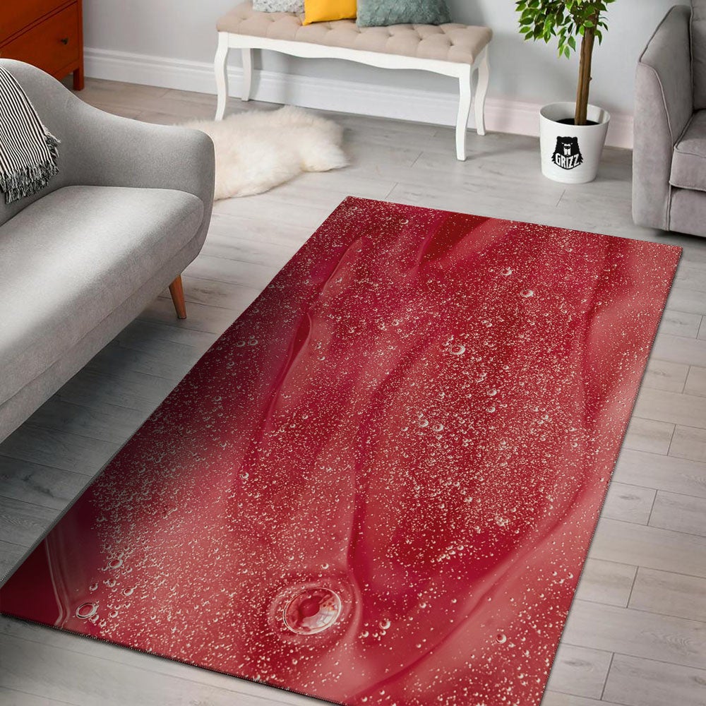Abstract Red Liquid Floor Mat-grizzshop