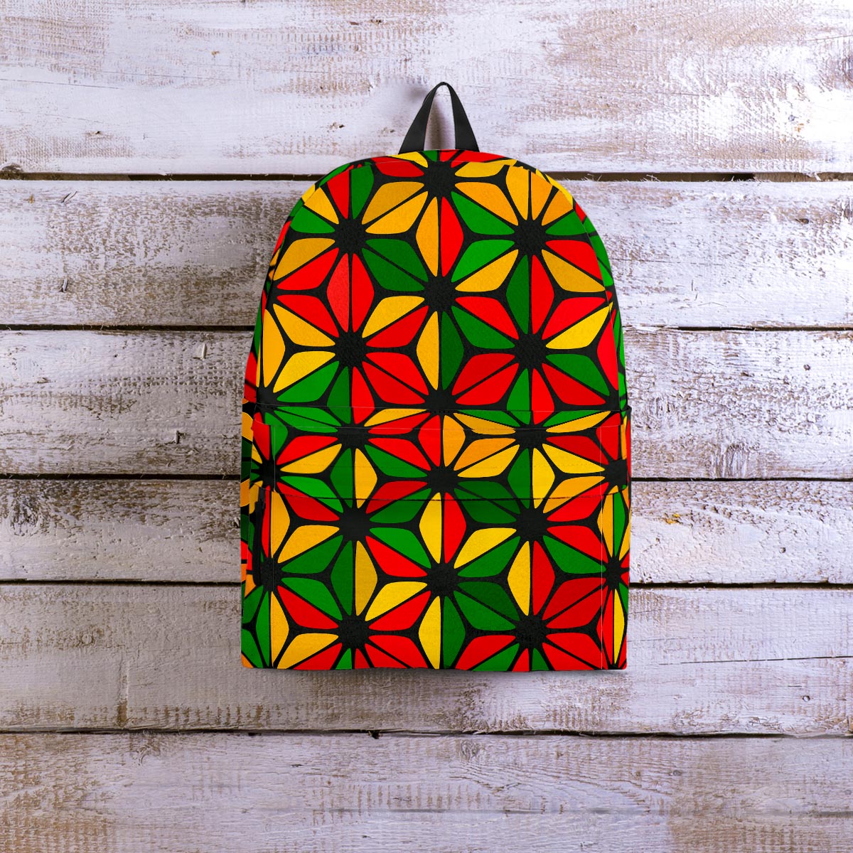 Abstract Reggae Rasta Backpack-grizzshop