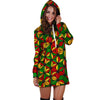 Abstract Reggae Rasta Hoodie Dress-grizzshop