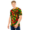 Abstract Reggae Rasta Men T Shirt-grizzshop