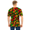 Abstract Reggae Rasta Men T Shirt-grizzshop