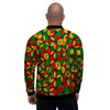 Abstract Reggae Rasta Men's Bomber Jacket-grizzshop