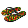 Abstract Reggae Rasta Men's Flip Flops-grizzshop